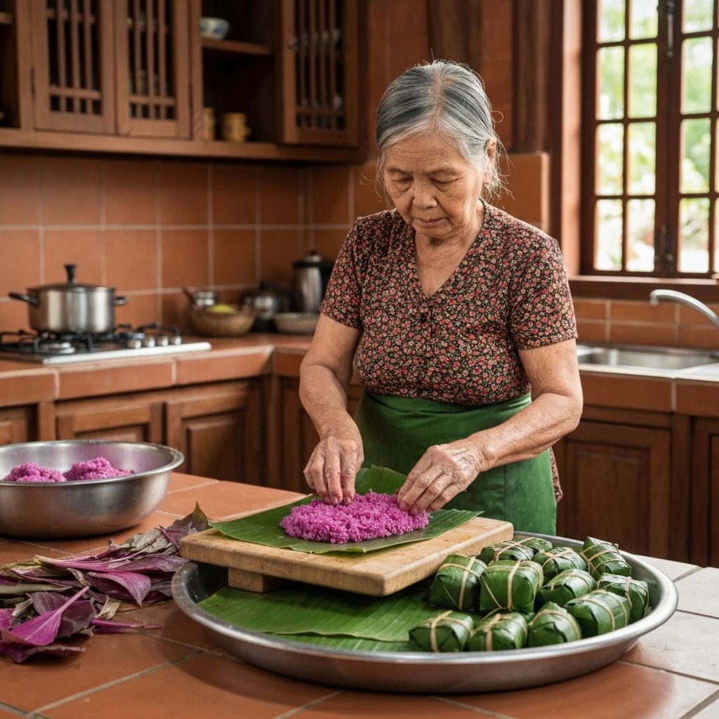 Lò bánh tét gia truyền Huỳnh Thảo